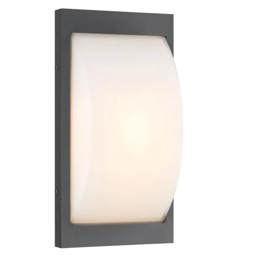 Buitenwandlamp 069SEN, E27, grafietkleurig