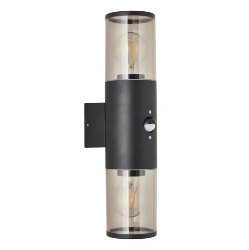 Buitenwandlamp Sergioro, 2-lamps met sensor