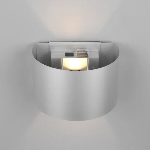 Buitenwandlamp Talent, titaniumkleurig, breedte 16 cm