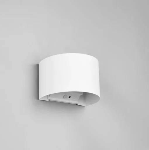 Buitenwandlamp Talent, wit, breedte 16 cm, sensor