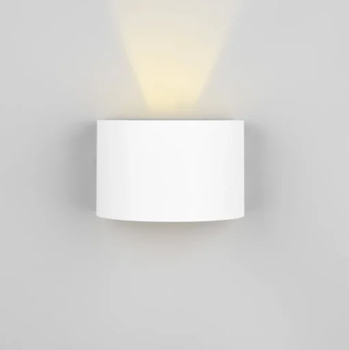 Buitenwandlamp Talent, wit, breedte 16 cm, sensor