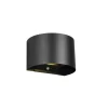 Buitenwandlamp Talent, zwart, breedte 16 cm Sensor