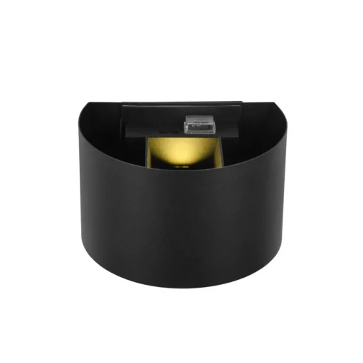 Buitenwandlamp Talent, zwart, breedte 16 cm Sensor