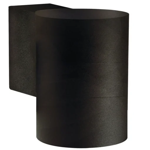 Buitenwandlamp Tin Maxi, metaal zwart