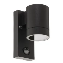 Buitenwandlamp Tin Maxi sensor, zwart
