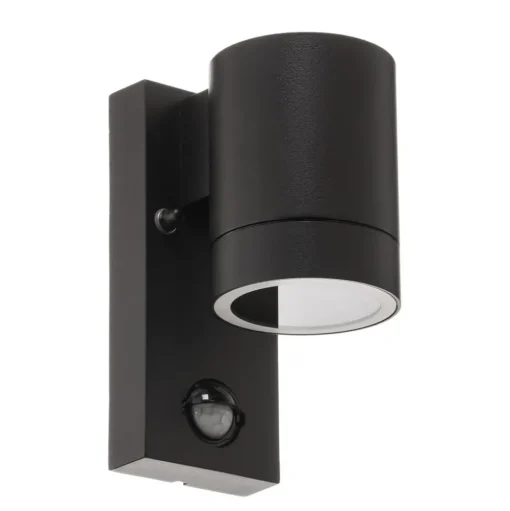 Buitenwandlamp Tin Maxi sensor, zwart