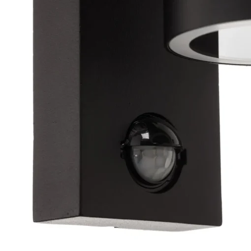 Buitenwandlamp Tin Maxi sensor, zwart