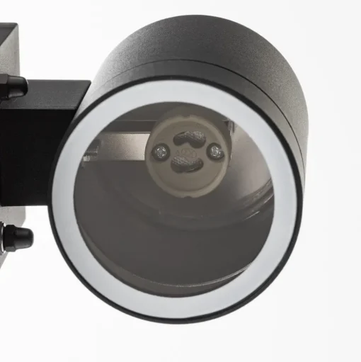 Buitenwandlamp Tin Maxi sensor, zwart