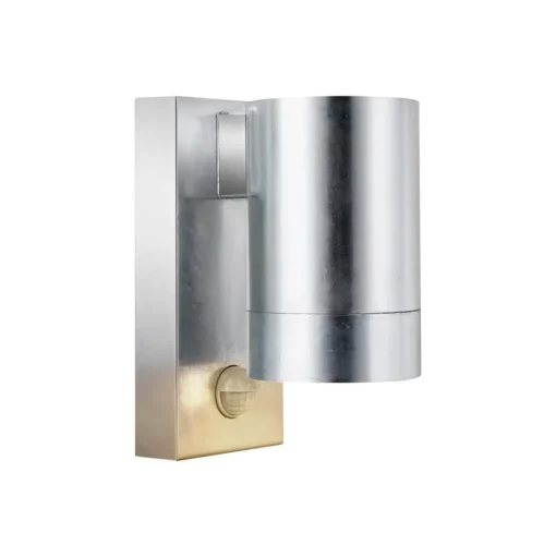 Buitenwandlamp Tin Maxi Sensor verzinkt, staal, IP54, GU10