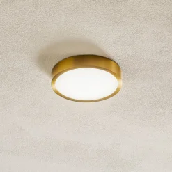 Bully LED plafondlamp met patinalook, Ø 14 cm