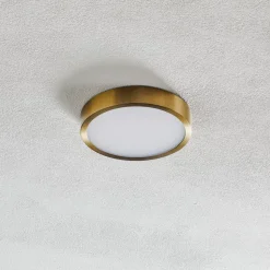Bully LED plafondlamp met patinalook, Ø 14 cm