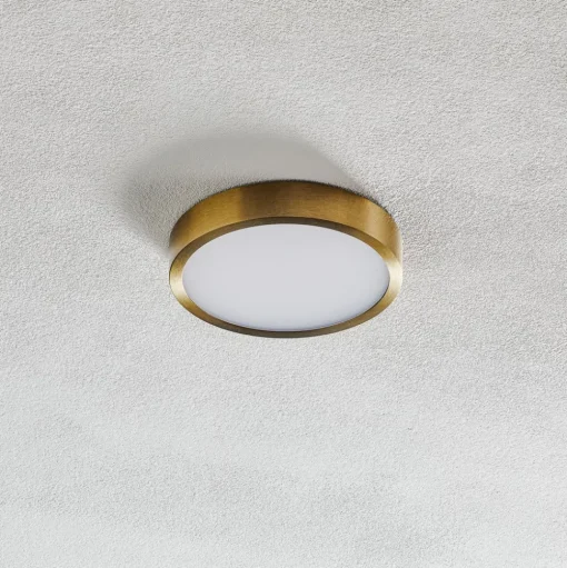 Bully LED plafondlamp met patinalook, Ø 14 cm