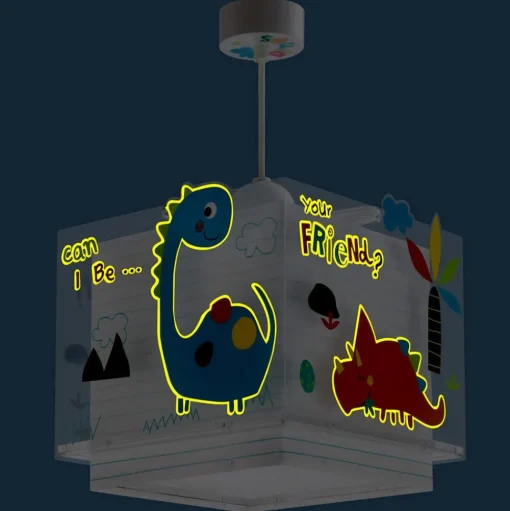 BUNTE hanglamp Dino voor de kinderkamer