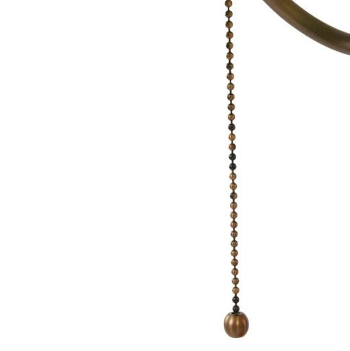 Bureaulamp Ancilla, glazen kap, brons/groen