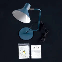 Bureaulamp Viktoria kop instelbaar blauw