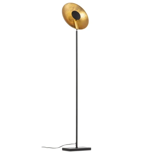 By Rydéns Captain uplight vloerlamp zwart-goud
