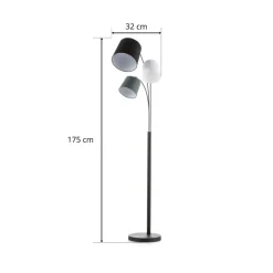 By Rydéns Foggy vloerlamp met drie kappen