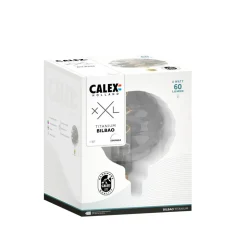 Calex Bilbao LED lamp E27 4W dim 1.800 K titaan