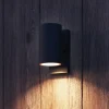 Calex buitenwandlamp Alba GU10, downlight, zwart, sensor
