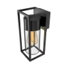Calex buitenwandlamp, fitting onderaan, aluminium, zwart