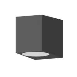Calex buitenwandlamp GU10, downlight, hoogte 8 cm, antraciet