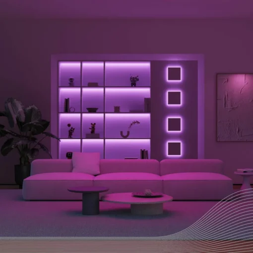 Calex LED strip Vibey, lengte 2 m, stekker, afstandsbediening, RGB, CCT