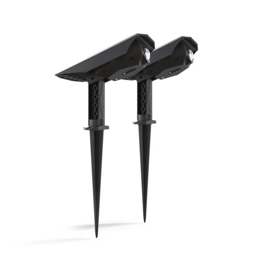Calex LED-prikspot op zonne-energie Padoa, set van 2, zwart