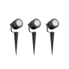 Calex Smart Buitenspot, grondspies, set van 3