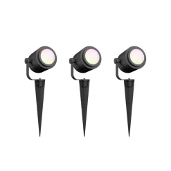 Calex Smart Buitenspot, grondspies, set van 3