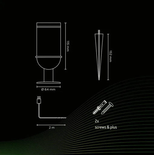Calex Smart Outdoor Tuinspot, CCT, RGB