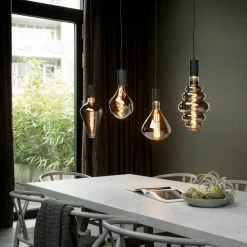 Calex Vienna LED lamp E27 6W dim 1.800 K titaan