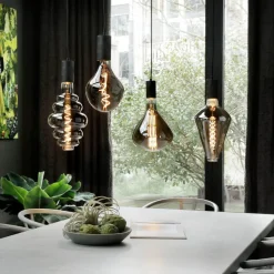 Calex Vienna LED lamp E27 6W dim 1.800 K titaan
