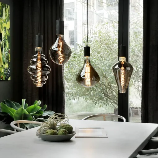 Calex Vienna LED lamp E27 6W dim 1.800 K titaan