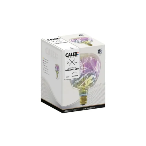 Calex XXL Organic Neo LED E27 4W G125 dim rainbow
