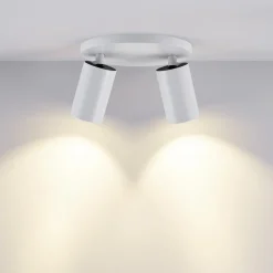 CAN TILT plafondspot, wit, Ø 20 cm, 2-lamps, metaal, GU10