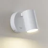 CAN TILT wandspot, wit, Ø 10 cm, metaal, schakelaar, GU10