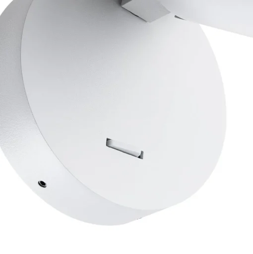 CAN TILT wandspot, wit, Ø 10 cm, metaal, schakelaar, GU10