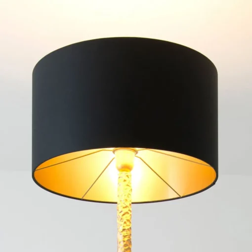 Cancelliere Rotonda chintz vloerlamp zwart/goud