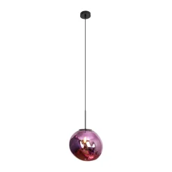 Canopus hanglamp, paars, Ø 28 cm, glas, E27