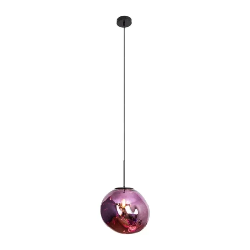 Canopus hanglamp, paars, Ø 28 cm, glas, E27