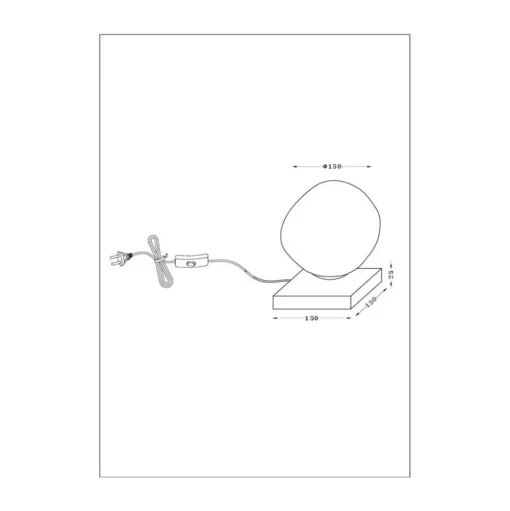 Canopus tafellamp, paars, Ø 15 cm, glas, 1 x E14
