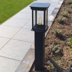 Carlton tuinpadverlichting in zwart