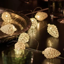 Celina LED lichtketting op batterijen, wit