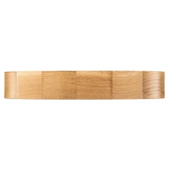 Cleo DR475 plafondlamp, IP54, Ø 47,5 cm, eikenhout, E27