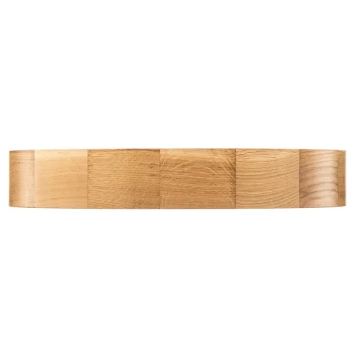 Cleo DR475 plafondlamp, IP54, Ø 47,5 cm, eikenhout, E27