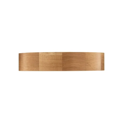 Cleo DR375 plafondlamp, IP54, Ø 37,5 cm, eikenhout, E27