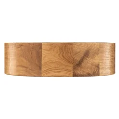 Cleo DR275 plafondlamp, IP54, Ø 27,5 cm, eikenhout, E27
