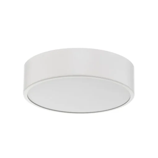 Cleo plafondlamp, Ø 30 cm, IP20, wit, metaal, E27