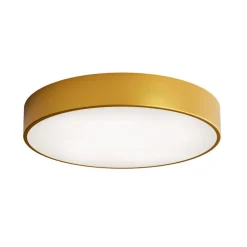 Cleo plafondlamp, Ø 50 cm, IP54, goudkleurig, metaal, E27