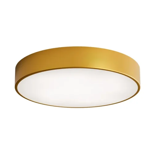 Cleo plafondlamp, Ø 50 cm, IP54, goudkleurig, metaal, E27
